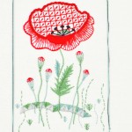 Crewel Poppy - KIT WITH THREADS - J-029-THRE